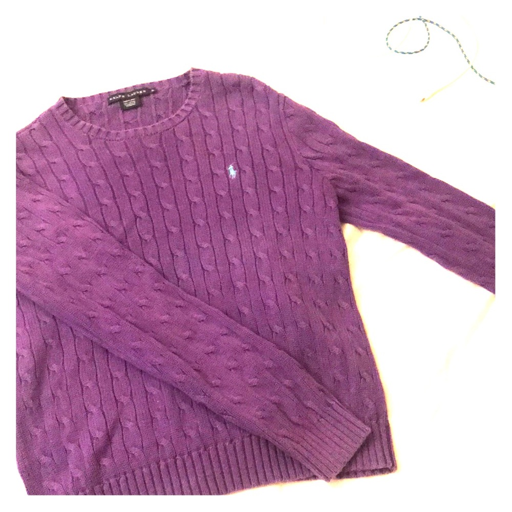 Purple Polo Sweater